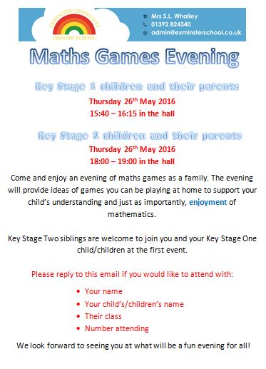 Maths Games Evening